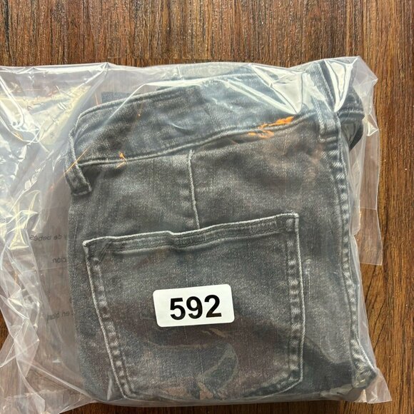 Free People We The Free Black Denim Jeans Zipper Accents Women's Size 25 - Picture 12 of 12